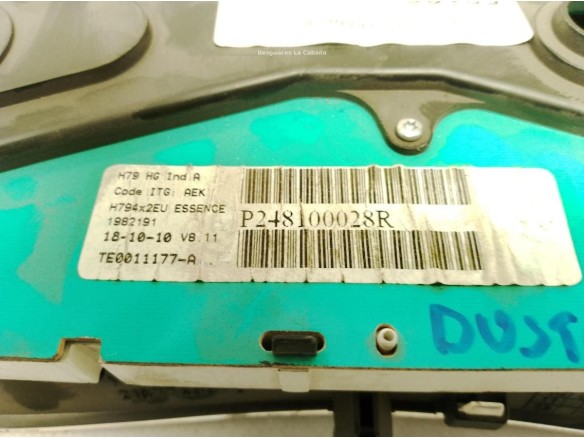 248100028R, CUADRO INSTRUMENTOS DACIA DUSTER|Desguaces La Cabaña