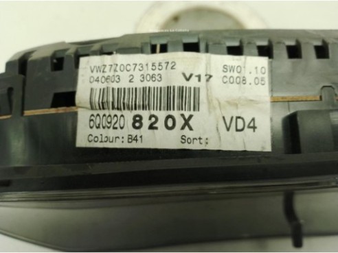 6Q0920820X, CUADRO INSTRUMENTOS VW POLO (9N_)|Desguaces La Cabaña