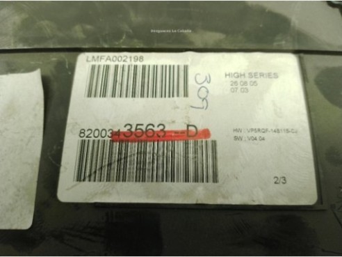 8200343563D, CUADRO INSTRUMENTOS RENAULT CLIO III (BR0/1, CR0/1)|Desguaces La Cabaña
