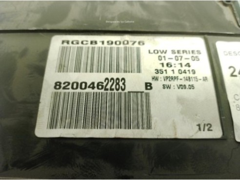 8200462283B, CUADRO INSTRUMENTOS RENAULT MEGANE II (BM0/1_, CM0/1_)|Desguaces La Cabaña