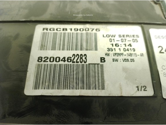 8200462283B, CUADRO INSTRUMENTOS RENAULT MEGANE II (BM0/1_, CM0/1_)|Desguaces La Cabaña