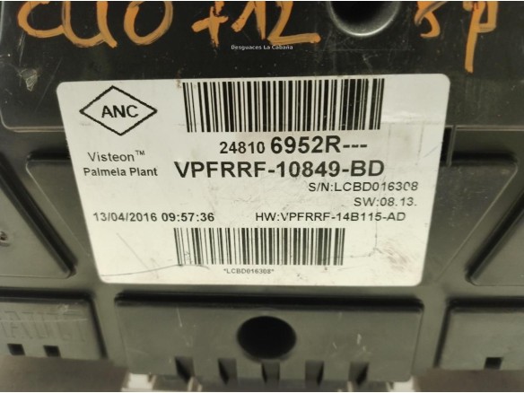 248106952R, CUADRO INSTRUMENTOS RENAULT CLIO IV (BH_)|Desguaces La Cabaña