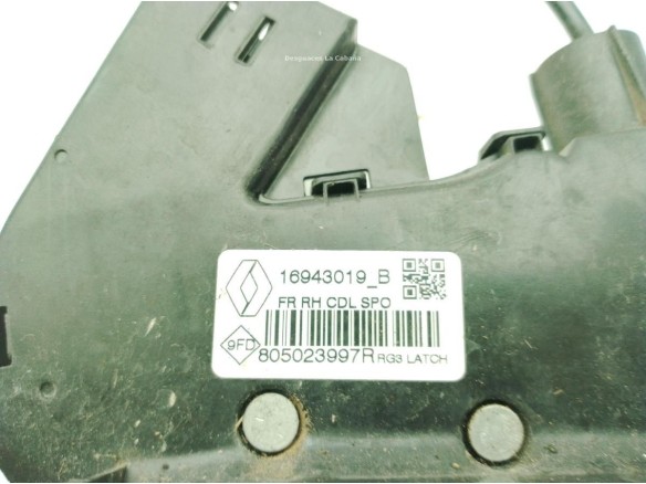 805024590R, 805023997R CERRADURA PUERTA LAT DEL DER RENAULT MEGANE IV (B9A/M_)|Desguaces La Cabaña