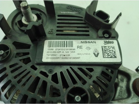 231002854R ALTERNADOR RENAULT CAPTUR (J5_, H5_)|Desguaces La Cabaña