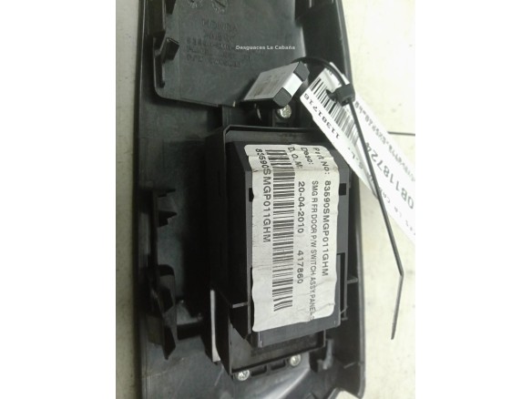 35760SMGE02 MANDO ELEVALUNAS PUERTA LAT DEL DER HONDA CIVIC VIII Hatchback (FN, FK)|Desguaces La Cabaña