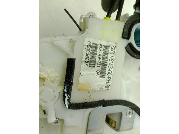 72610SMGG05 CERRADURA PUERTA LAT TRA DER HONDA CIVIC VIII Hatchback (FN, FK)|Desguaces La Cabaña