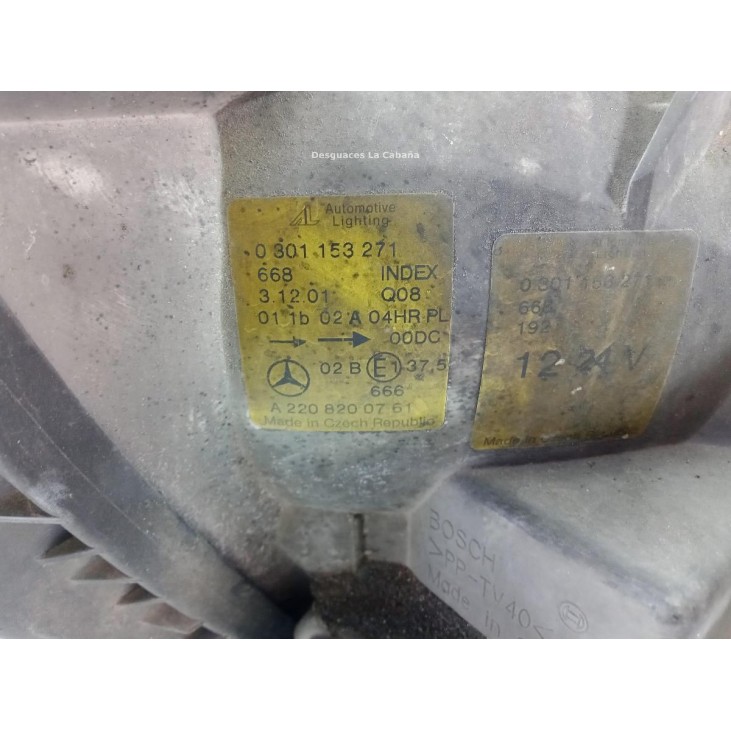 A2208200761 FARO IZQUIERDO MERCEDES BENZ CLASE S (W220) |Desguaces La Cabaña
