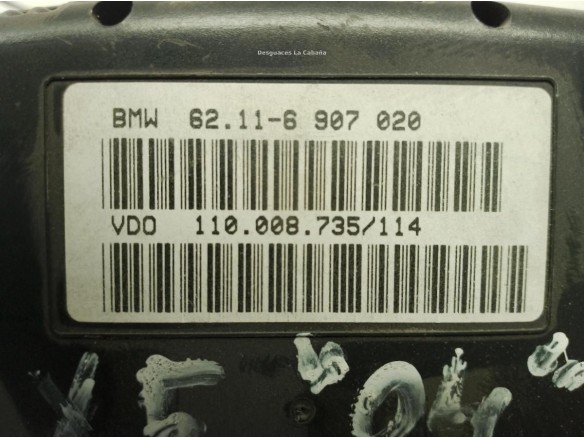 62116907020, CUADRO INSTRUMENTOS BMW X5 E53 |Desguaces La Cabaña
