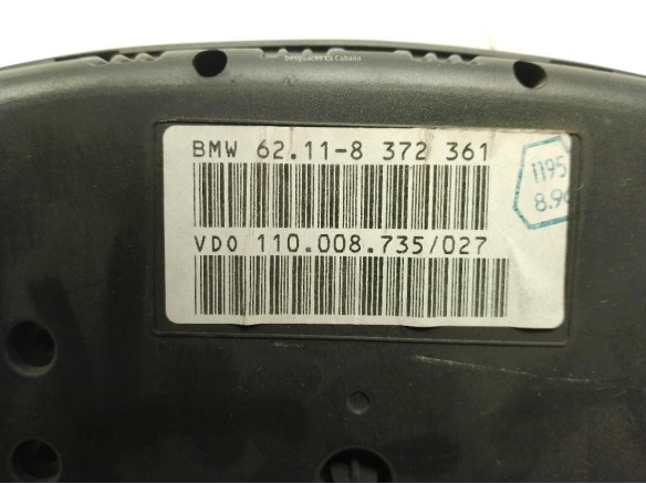 62118372361, CUADRO INSTRUMENTOS BMW 5 (E39)|Desguaces La Cabaña