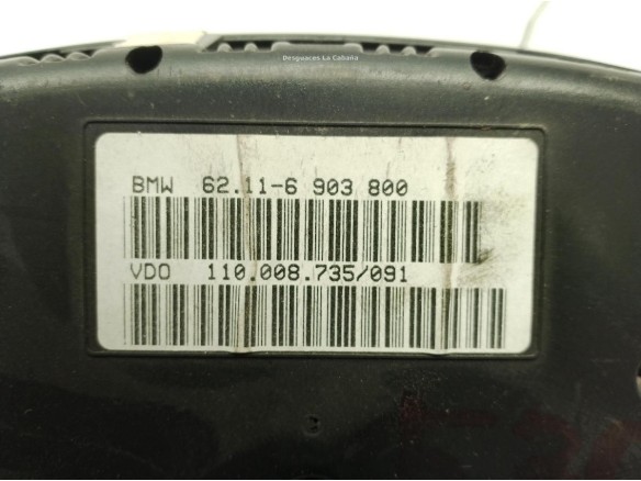 62116903800, CUADRO INSTRUMENTOS BMW 5 (E39)|Desguaces La Cabaña