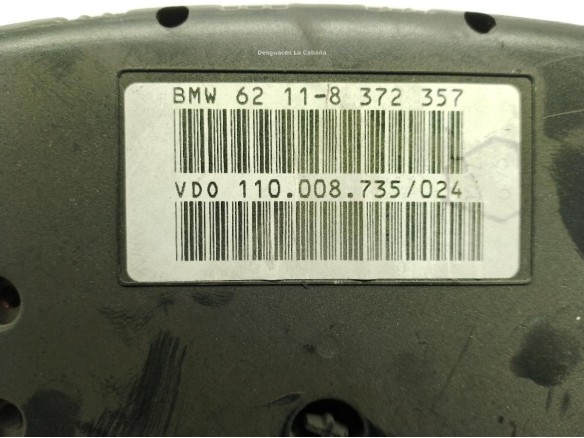 62118372357, CUADRO INSTRUMENTOS BMW 5 (E39)|Desguaces La Cabaña