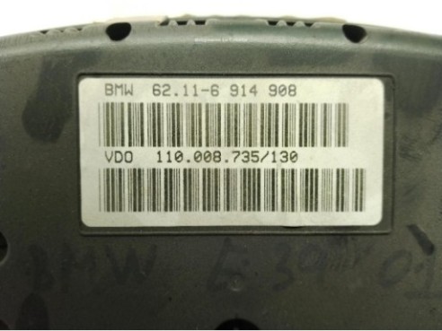 62116914908, CUADRO INSTRUMENTOS BMW 5 (E39)|Desguaces La Cabaña