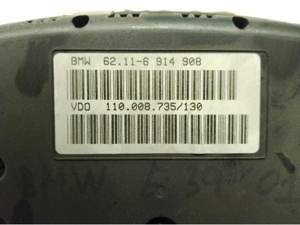 62116914908, CUADRO INSTRUMENTOS BMW 5 (E39)|Desguaces La Cabaña