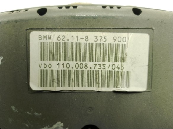 62118375900, CUADRO INSTRUMENTOS BMW 5 (E39)|Desguaces La Cabaña