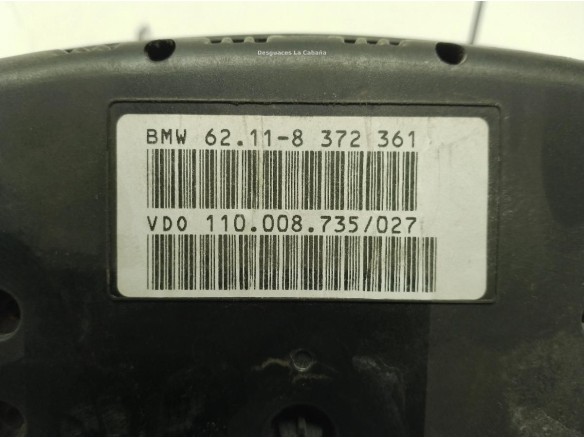 62118372361, CUADRO INSTRUMENTOS BMW 5 (E39)|Desguaces La Cabaña