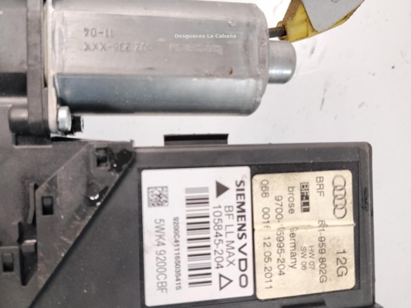 8E0837462C ELEVALUNAS PUERTA LAT DEL DER SEAT EXEO ST (3R5)|Desguaces La Cabaña