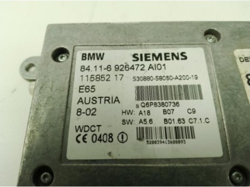 84116926472 CENTRALITA MOTOR BMW 7 (E65, E66, E67)|Desguaces La Cabaña