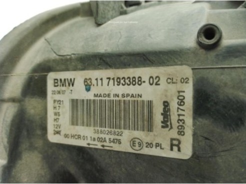 63117193388, FARO DERECHO BMW 1 (E81)|Desguaces La Cabaña