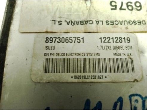 8973065751,12212819, CENTRALITA MOTOR OPEL ASTRA G Fastback (T98)|Desguaces La Cabaña