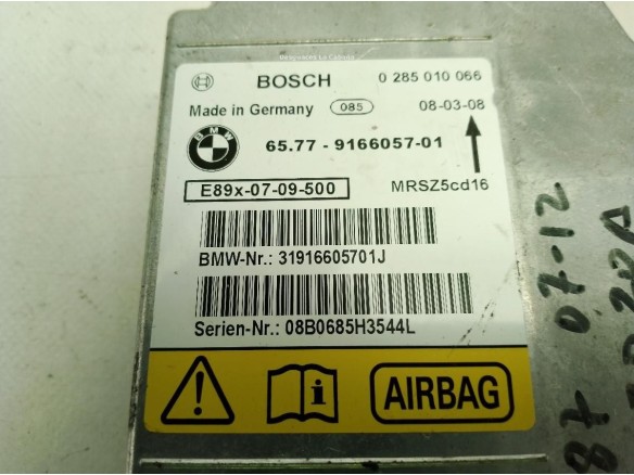 6577916605701, CENTRALITA AIRBAG BMW 3 (E90)|Desguaces La Cabaña