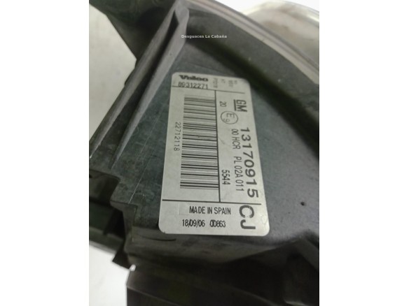 93192377 FARO IZQUIERDO OPEL VECTRA C (Z02)|Desguaces La Cabaña