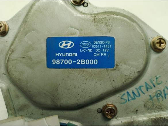 MOTOR LIMPIAPARABRISAS TRA HYUNDAI SANTA FÉ II (CM)|Desguaces La Cabaña