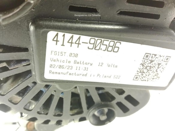 414490586 ALTERNADOR OPEL MOVANO B Furgón (X62)|Desguaces La Cabaña