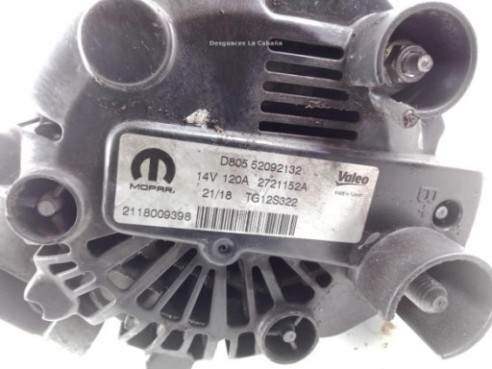 D80552092132 ALTERNADOR FIAT FIORINO Furgón/ranchera familiar (225_)|Desguaces La Cabaña