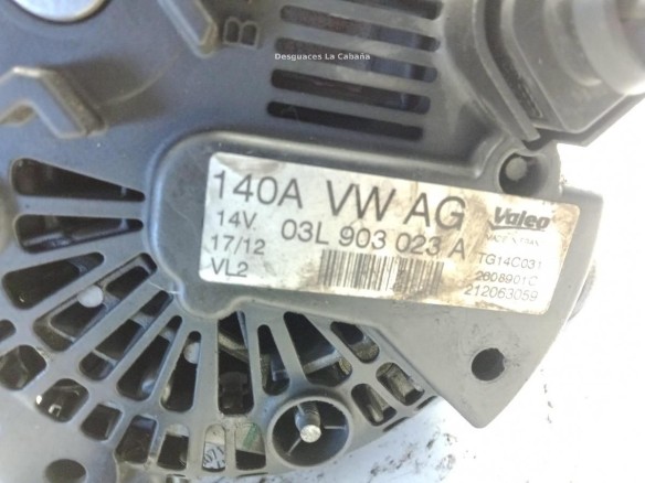 03L903023A ALTERNADOR VW GOLF VI (5K1)|Desguaces La Cabaña