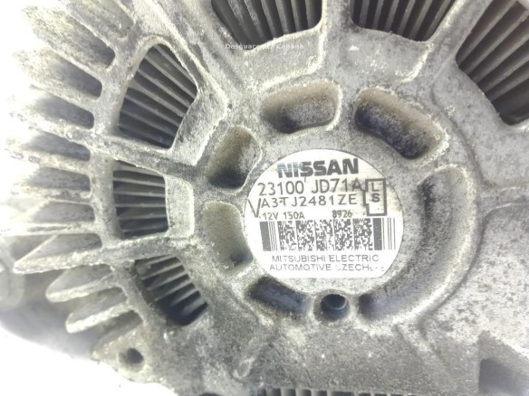 23100JD71A ALTERNADOR NISSAN QASHQAI / QASHQAI +2 I (J10, JJ10)|Desguaces La Cabaña