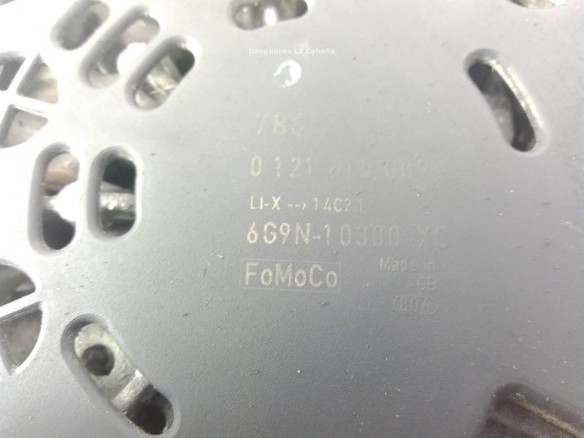 6G9N10300XC ALTERNADOR FORD S-MAX (WA6)|Desguaces La Cabaña