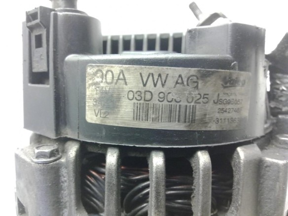 03D903025J ALTERNADOR SEAT IBIZA IV (6J5, 6P1)|Desguaces La Cabaña