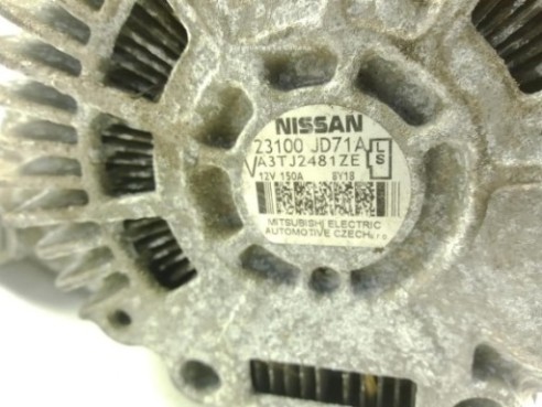23100JD71A ALTERNADOR NISSAN QASHQAI / QASHQAI +2 I (J10, JJ10)|Desguaces La Cabaña