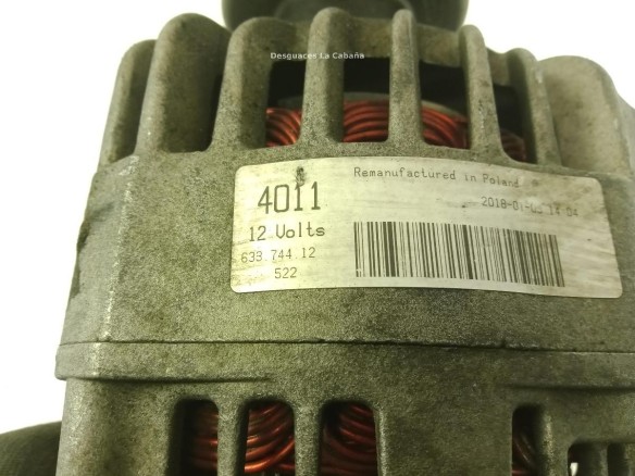63374412 ALTERNADOR FORD TOURNEO CONNECT|Desguaces La Cabaña