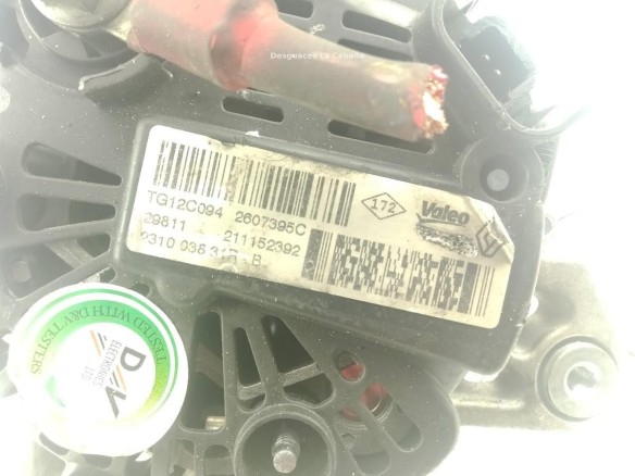 231003831R ALTERNADOR DACIA LODGY|Desguaces La Cabaña