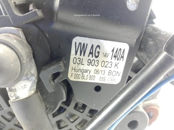 03L903023K ALTERNADOR SEAT LEON (5F1)|Desguaces La Cabaña