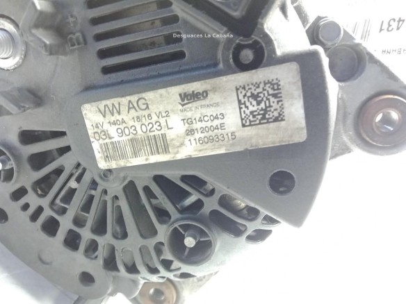 03L903023L ALTERNADOR VW PASSAT (3G2)|Desguaces La Cabaña