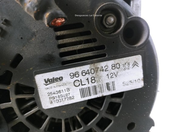 9664074280 ALTERNADOR CITROEN C4 Grand Picasso I (UA_)|Desguaces La Cabaña