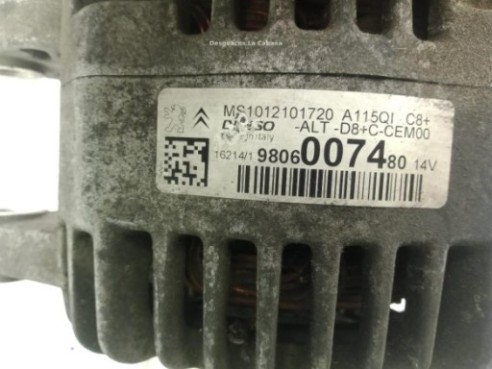 9806007480 ALTERNADOR PEUGEOT 208|Desguaces La Cabaña