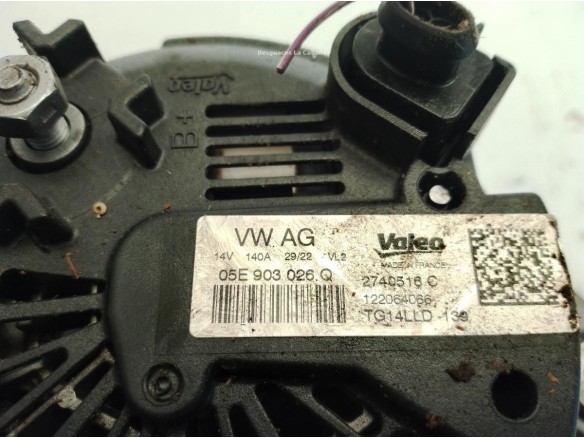 05E903026Q ALTERNADOR SEAT LEON Sportstourer (KL8)|Desguaces La Cabaña
