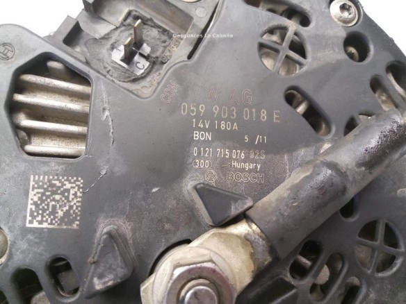 059903018E ALTERNADOR AUDI A6 Allroad (4FH, C6)|Desguaces La Cabaña