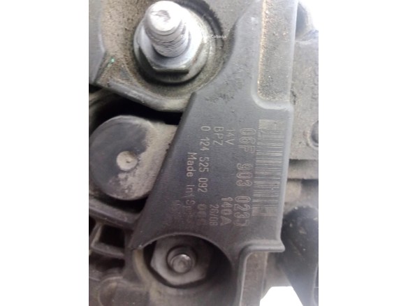 0124525092 ALTERNADOR VW TRANSPORTER V Furgón (7HA, 7HH, 7EA, 7EH)|Desguaces La Cabaña