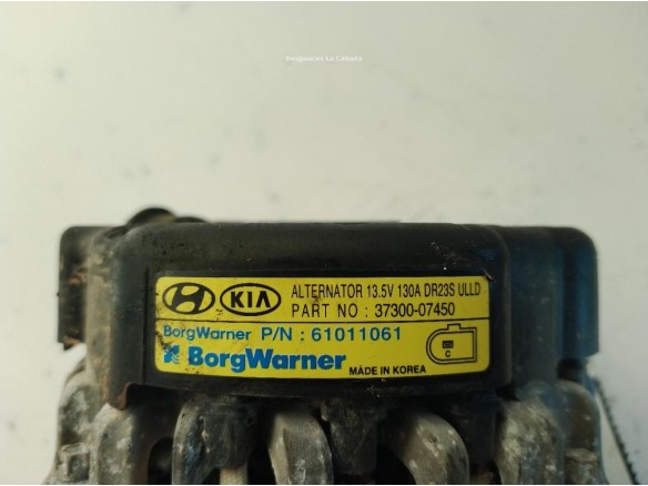 3730007450 ALTERNADOR KIA STONIC (YB)|Desguaces La Cabaña
