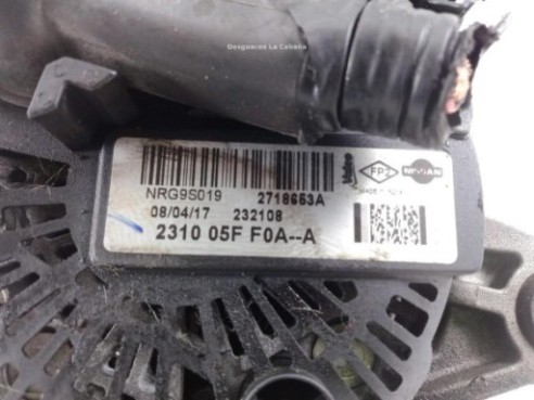 231005FF0AA ALTERNADOR NISSAN MICRA V (K14)|Desguaces La Cabaña