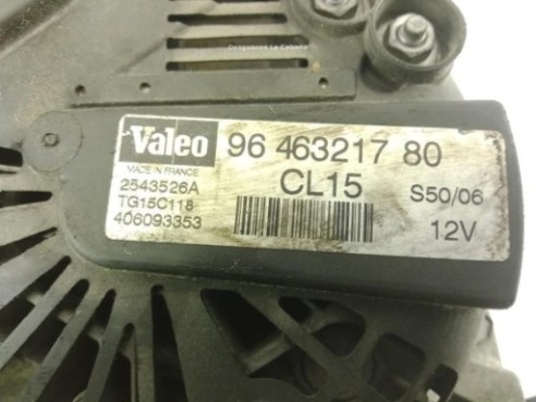 9646321780 ALTERNADOR PEUGEOT EXPERT Furgón (VF3A_, VF3U_, VF3X_)|Desguaces La Cabaña