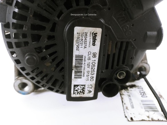 9810525380 ALTERNADOR CITROEN C4 II (B7)|Desguaces La Cabaña