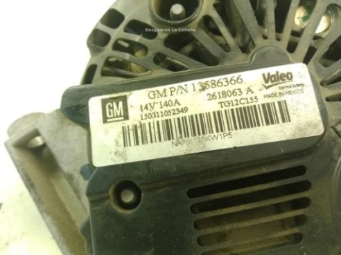 13586366 ALTERNADOR OPEL ASTRA J Sedán|Desguaces La Cabaña