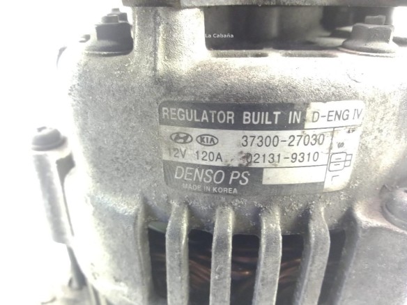 3730027030 ALTERNADOR KIA CERATO Fastback (LD)|Desguaces La Cabaña