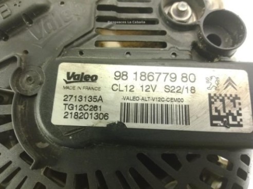 9818677980 ALTERNADOR PEUGEOT 208|Desguaces La Cabaña