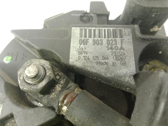06F903023F ALTERNADOR AUDI A3 Sportback (8PA)|Desguaces La Cabaña